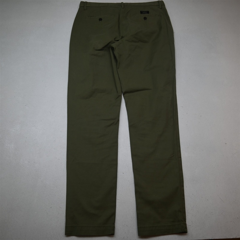 Banana Republic 33x34 Green Lived In Slim Chino Mens Pants - Picture 9 of 9